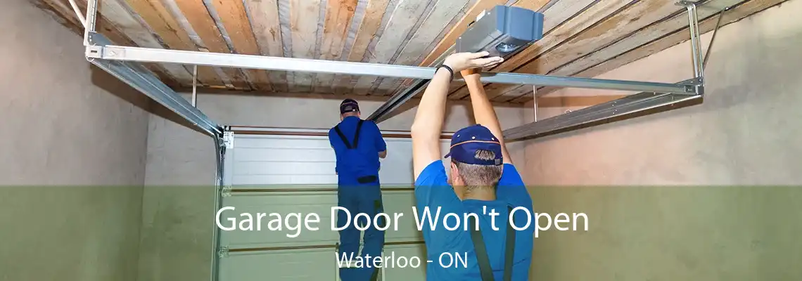 Garage Door Won't Open Waterloo - ON